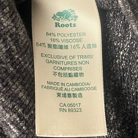 Roots Canada gray quarter zip pullover sweatshirt - Picture 8 of 12